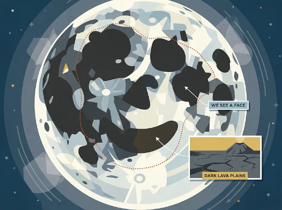 Why do we See a Face on the Moon