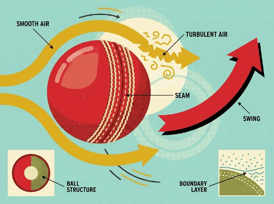 Why does a Cricket Ball Swing?
