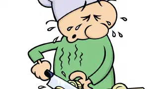 Illustration for Why does Cutting Onions Make us Cry?