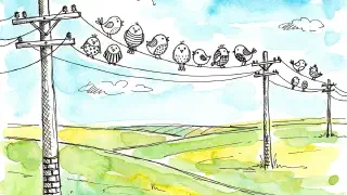 Illustration for Why don't Birds on a wire get a shock?
