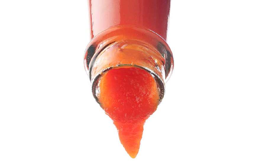 Why's it hard for Ketchup to flow?