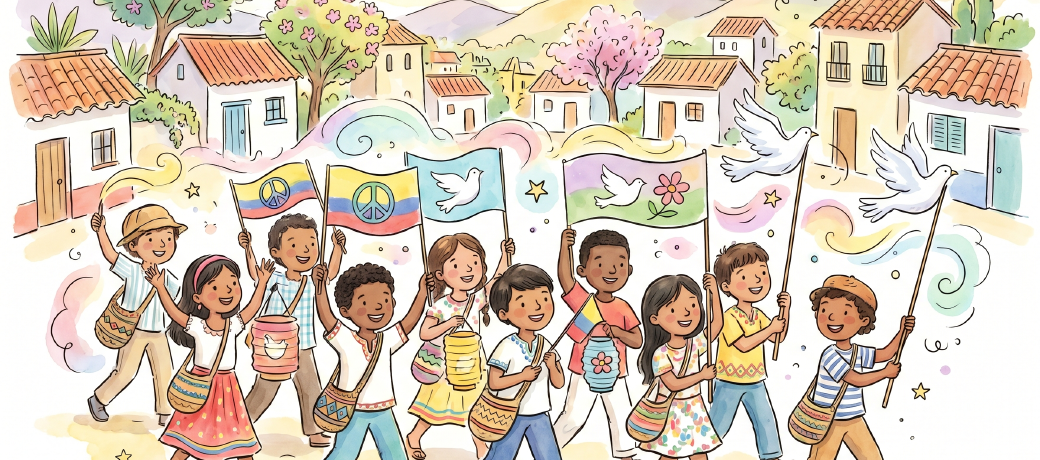 Illustration for Young Peacemakers of Colombia