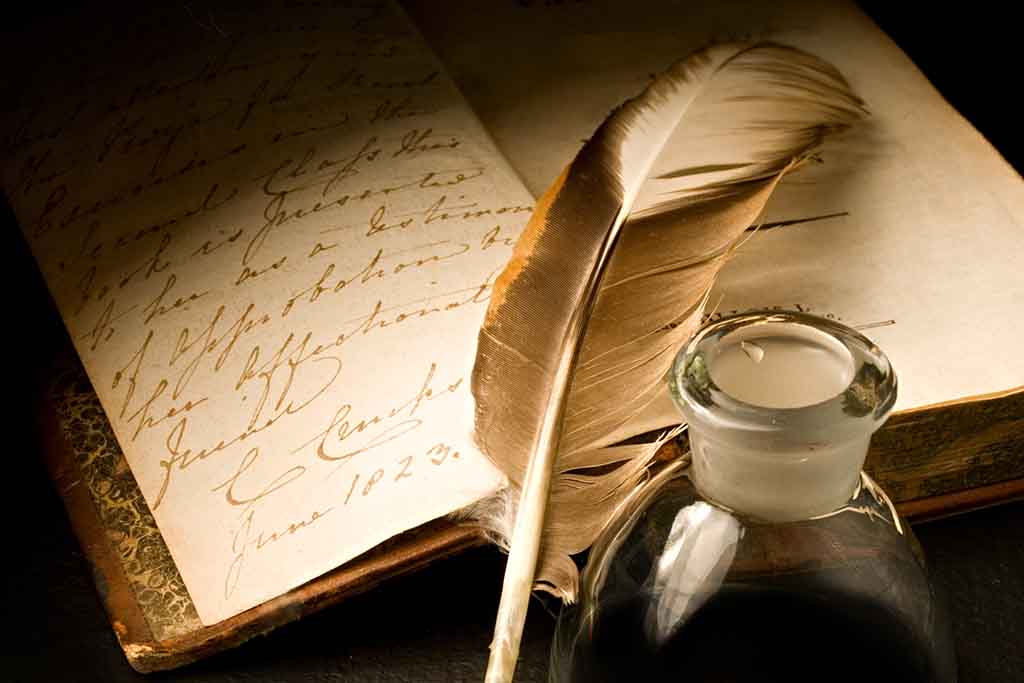 Image result for writing with a feather