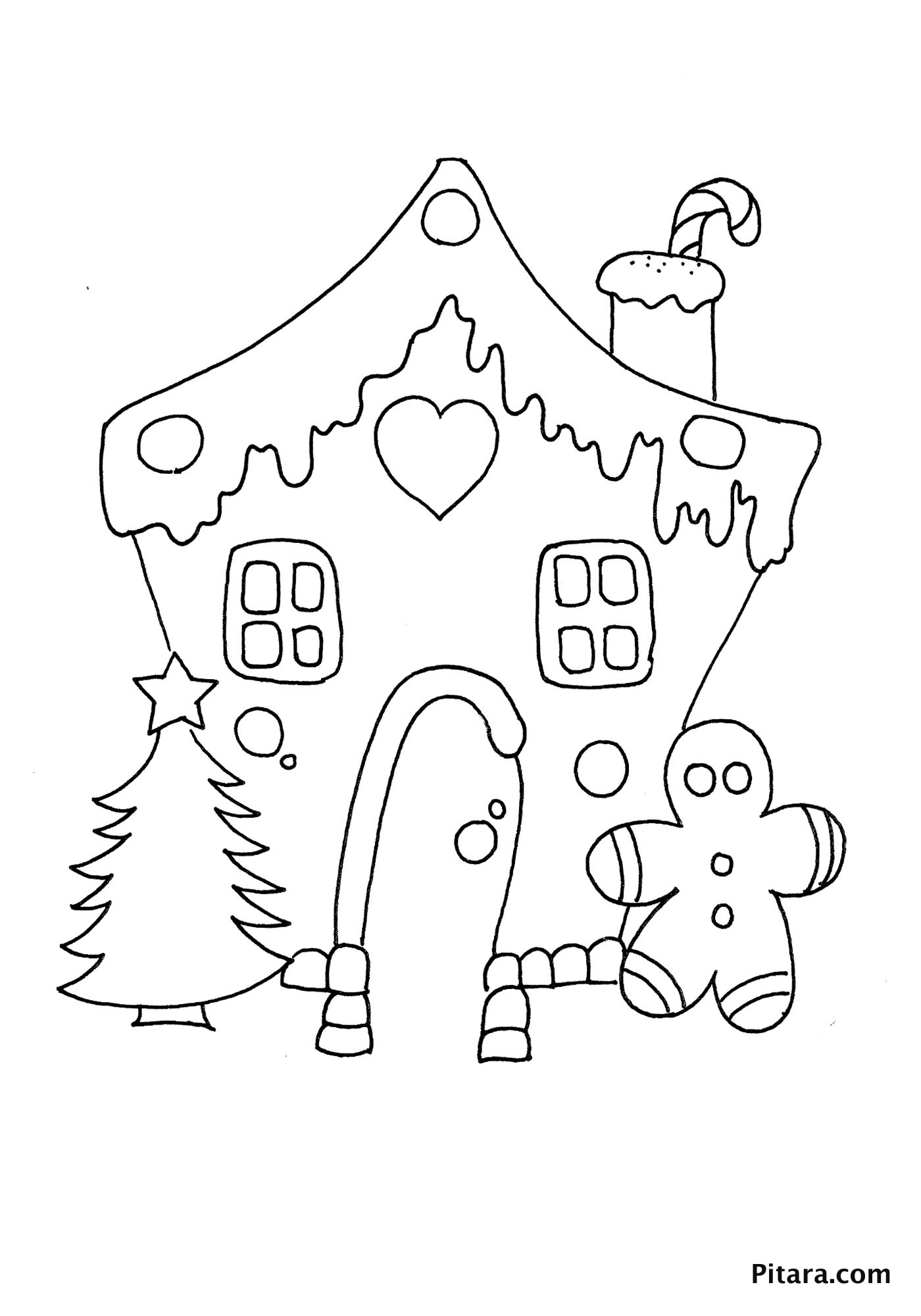 Christmas decorations – Coloring page – Pitara Kids Network