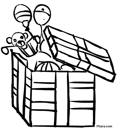 Christmas gifts – Coloring page Christmas gifts – Coloring page