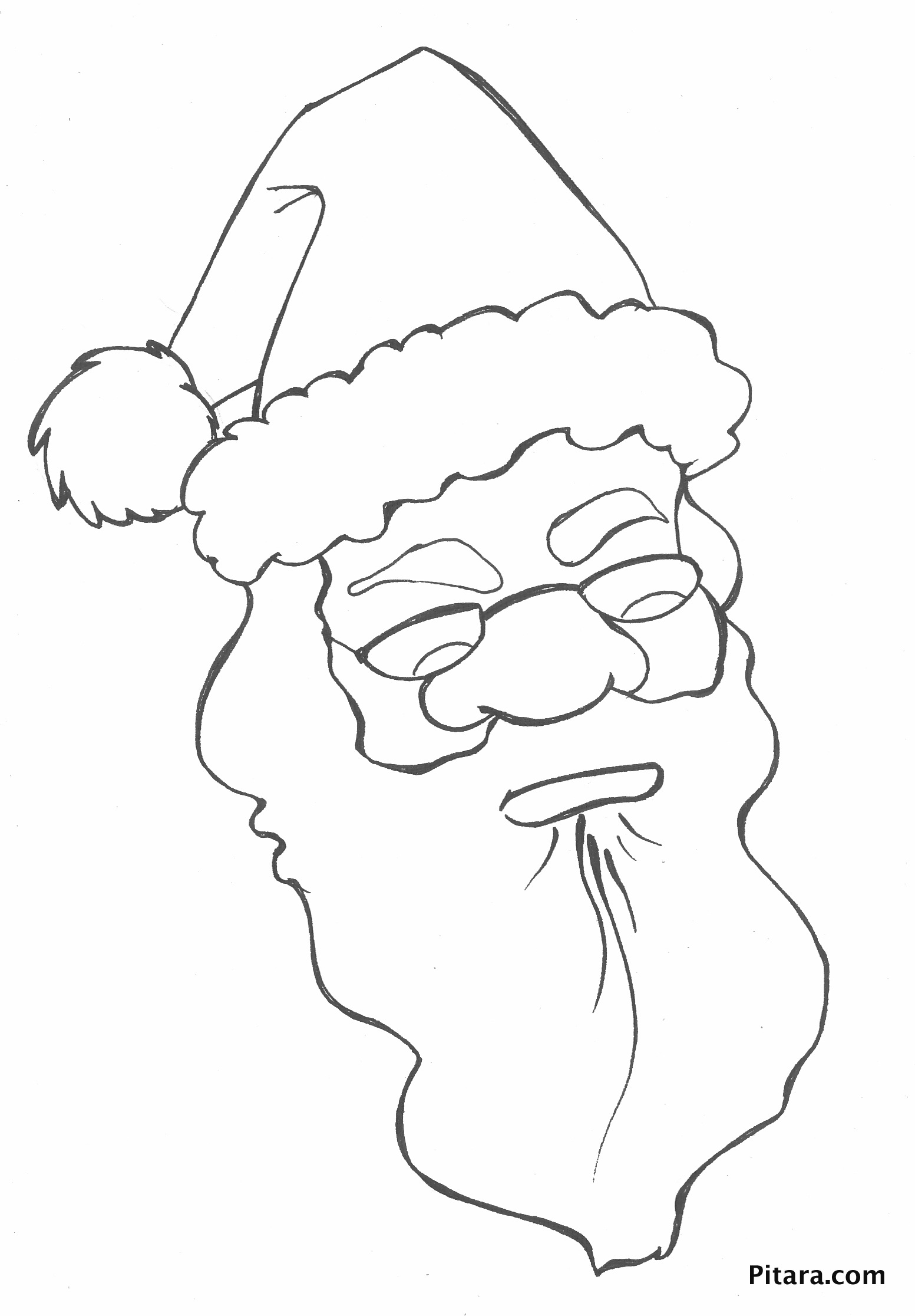 Santa claus – Coloring page Santa claus – Coloring page