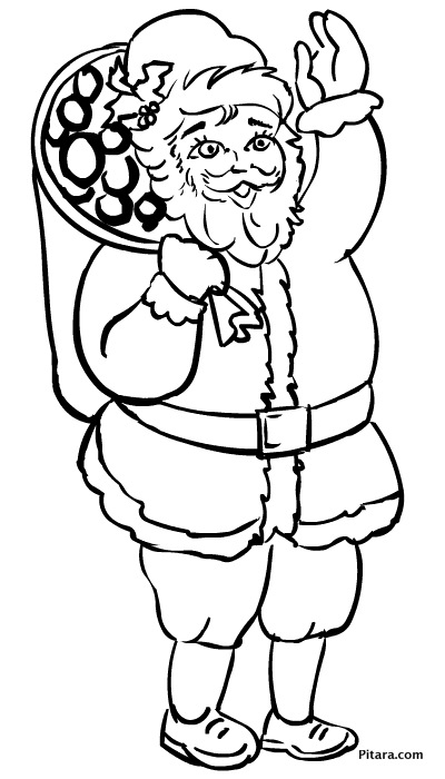 Santa claus – Coloring page Santa claus – Coloring page