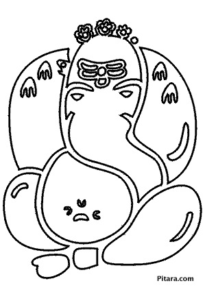 Lord Ganesha – Coloring page Lord Ganesha – Coloring page