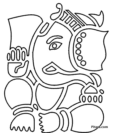 Lord Ganesha – Coloring page Lord Ganesha – Coloring page