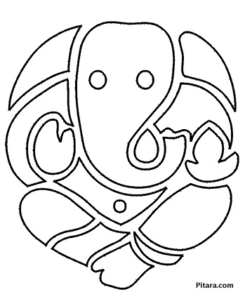 Lord Ganesha – Coloring page | Pitara Kids Network