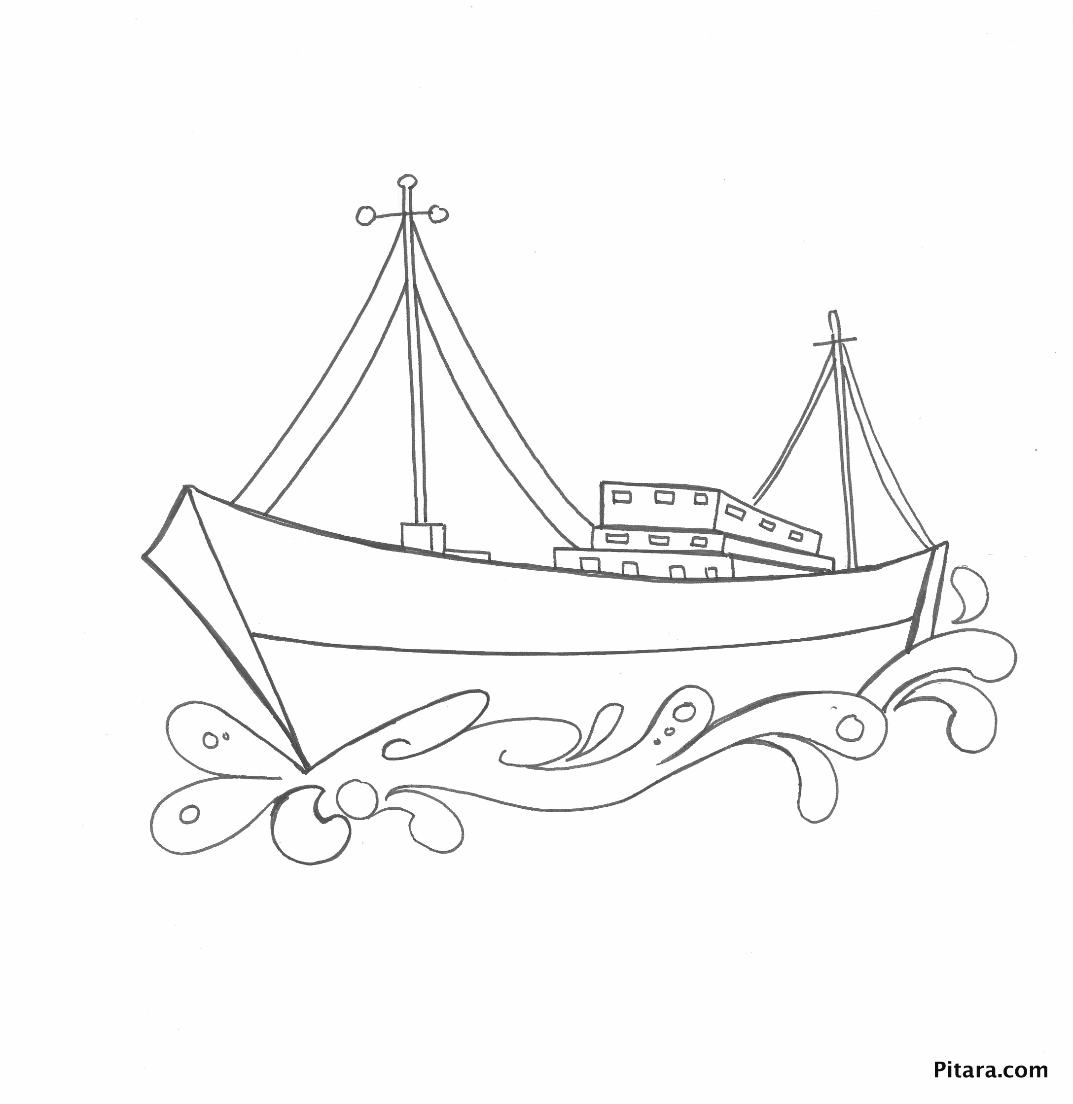 Boat Related Coloring Pages 8