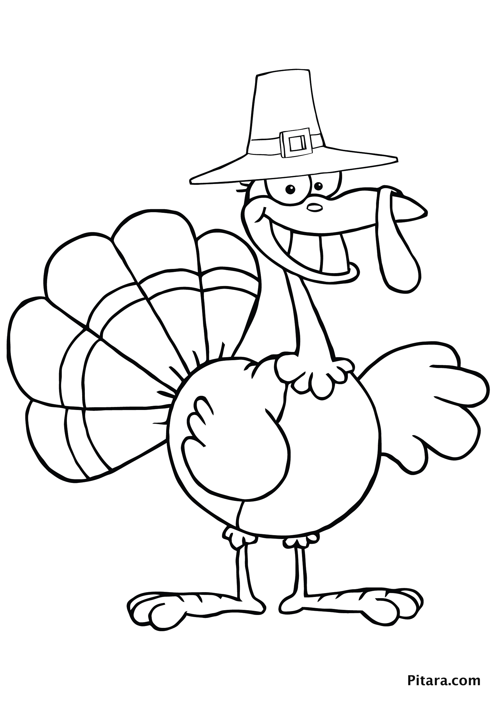 Turkey Coloring Pages for Kids   Pitara Kids Network